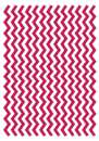 Printed Wafer Paper - Chevron Bright Pink